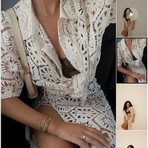 Crochet Knitted Shirt Ella Karberg x NA-KD